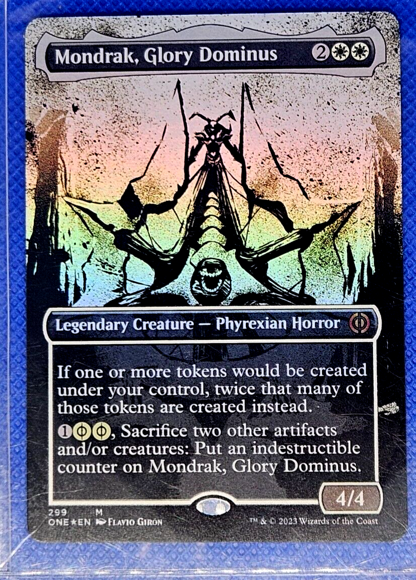 Mondrak, Glory Dominus-Phyrexia: All Will Be One-#299 FOIL BORDERLESS MTG