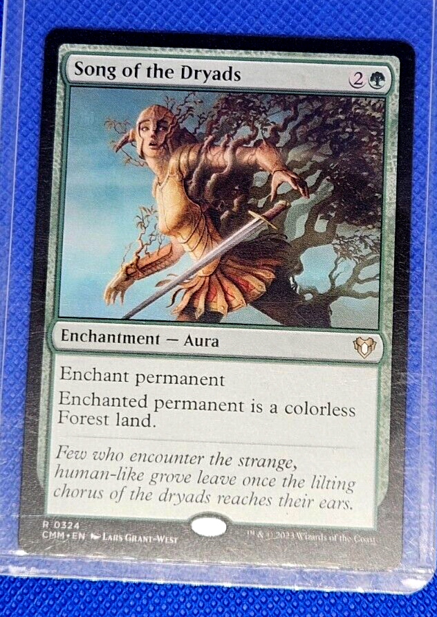 Song of the Dryads-Commander Masters-#324 Magic The Gathering