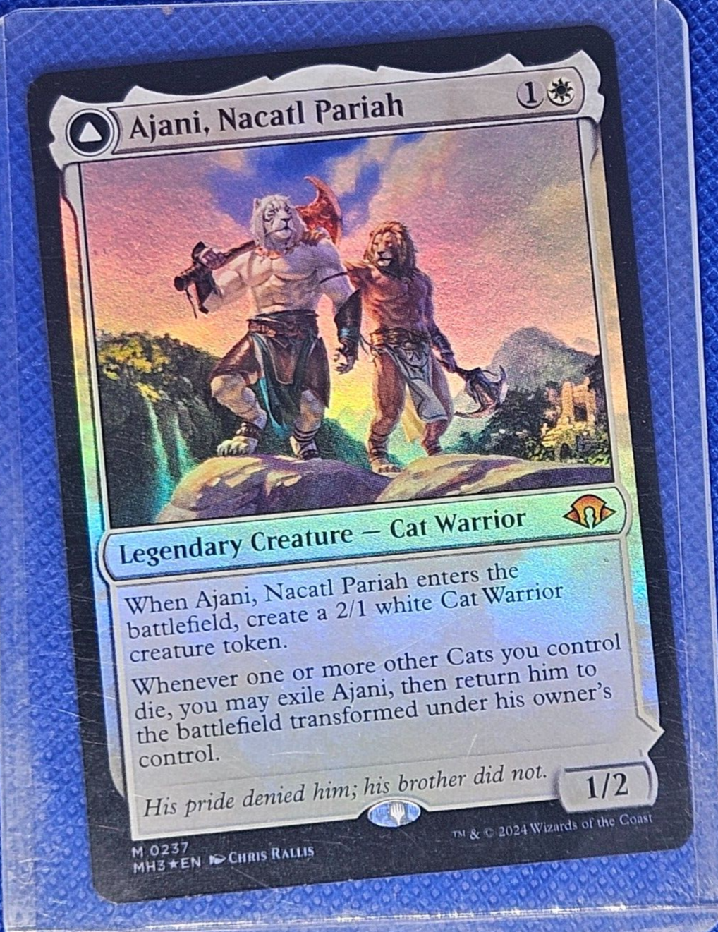 Ajani, Nacatl Pariah   Ajani, Nacatl Avenger Modern Horizons 3 - #237 FOIL MTG